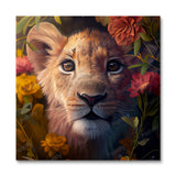 Floral Lion Cub I by Kian (Paint by Numbers)