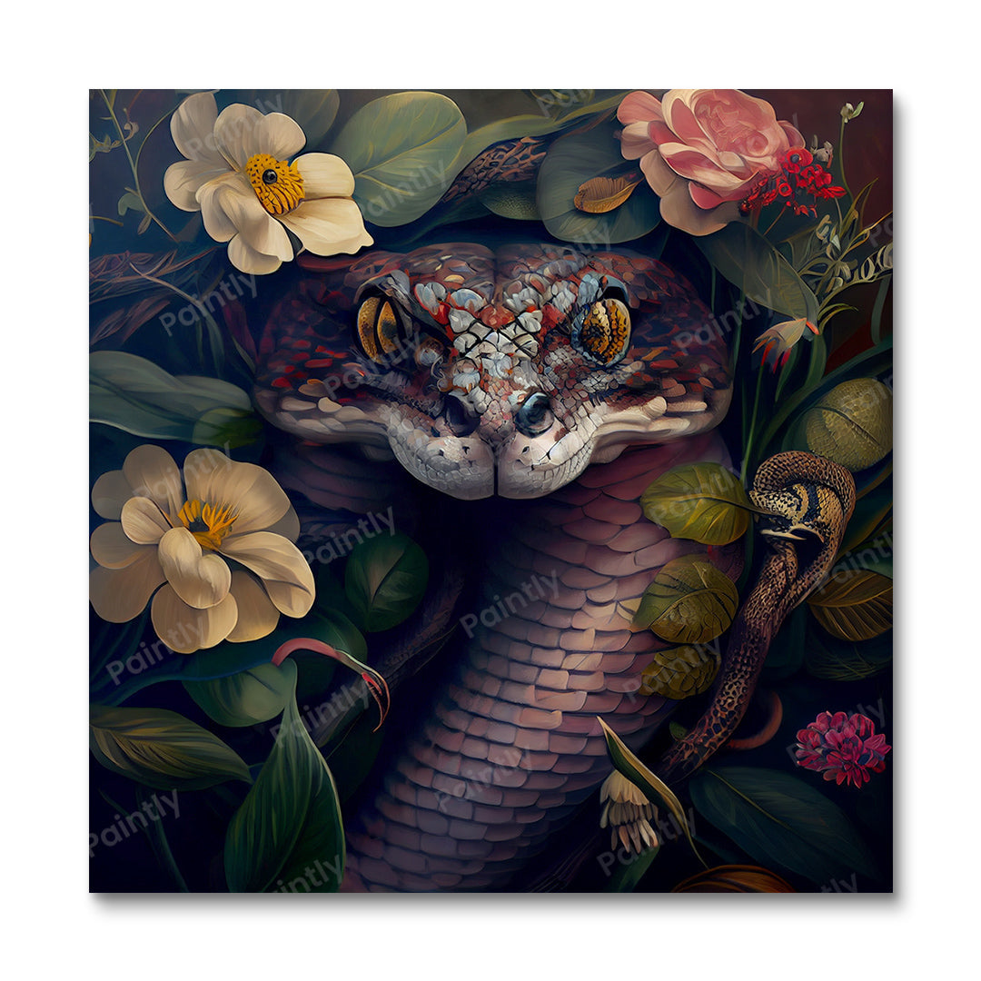 Floral Snake III by Kian (Diamond Painting)