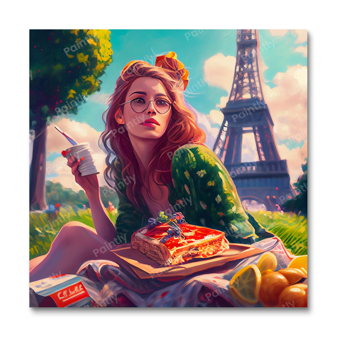 Picnic in Paris III (Wall Art)