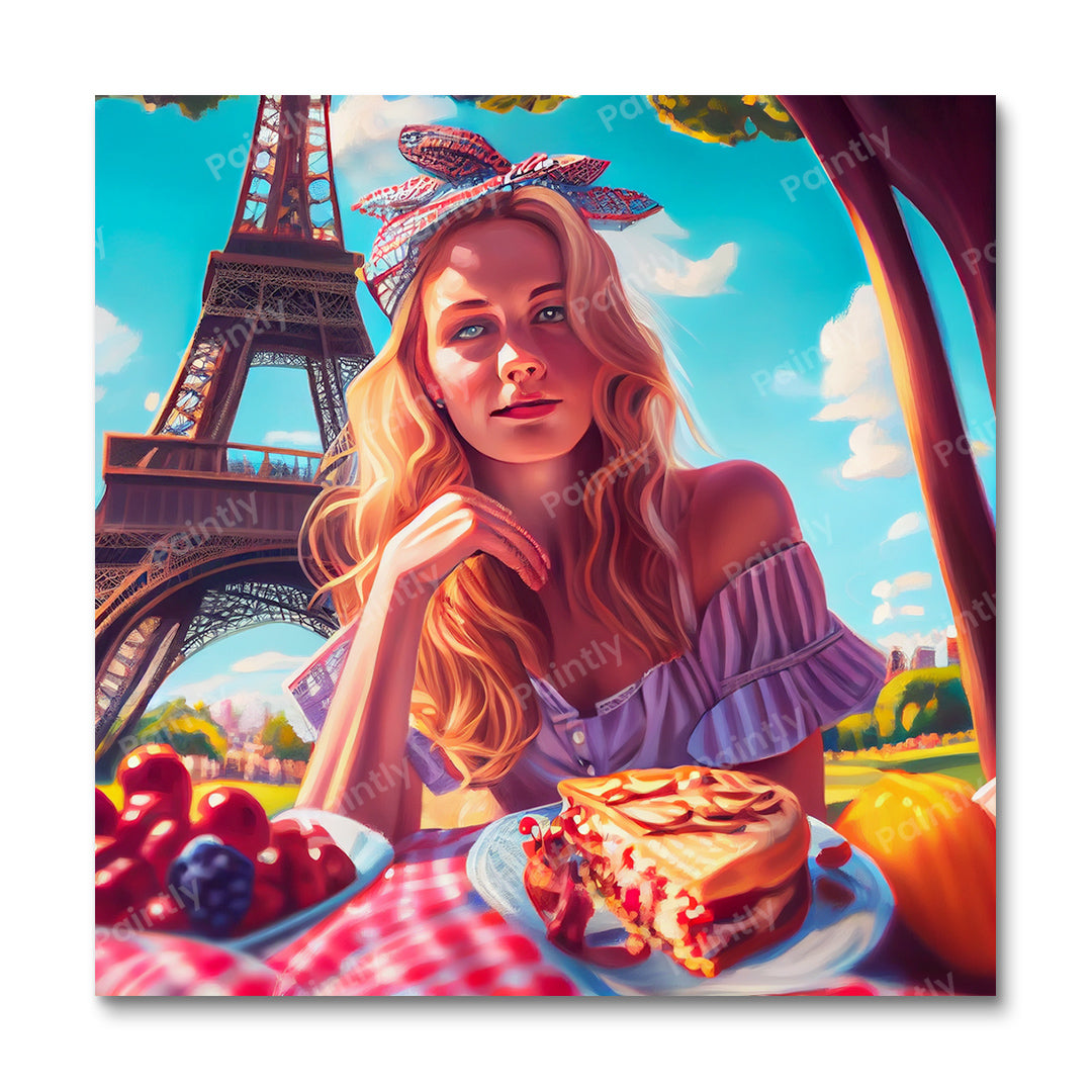 Picnic in Paris I (Diamond Painting)