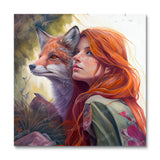 Ginger & a Fox (Wall Art)
