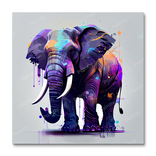 Purple Elephant (Diamond Painting)