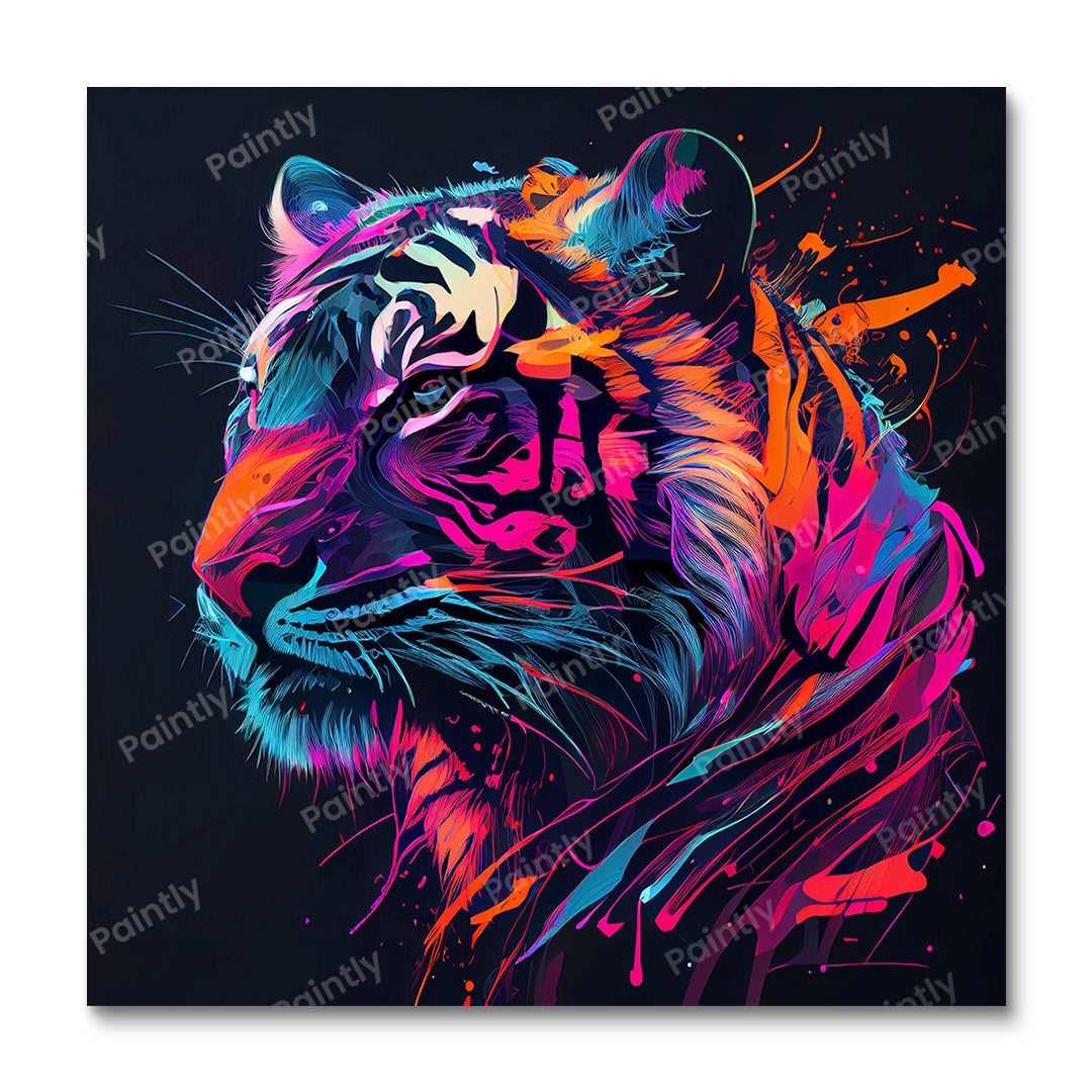 Neontiger (Wandkunst)