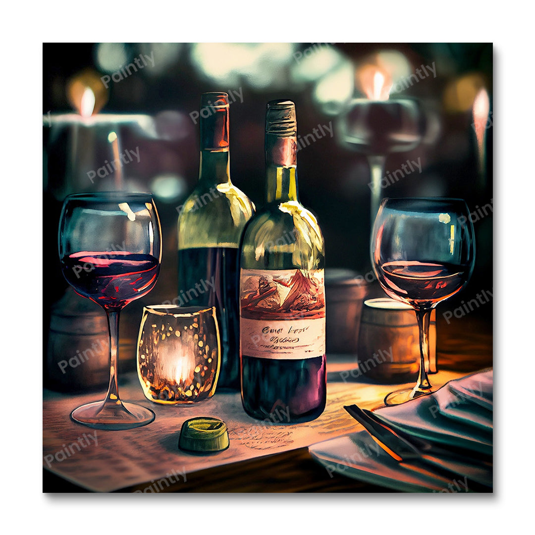 Wine Setting II (Paint by Numbers)