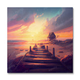 Dramatic Beach Boardwalk I (Wall Art)