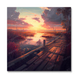 Dramatic Lake Boardwalk II (Wall Art)