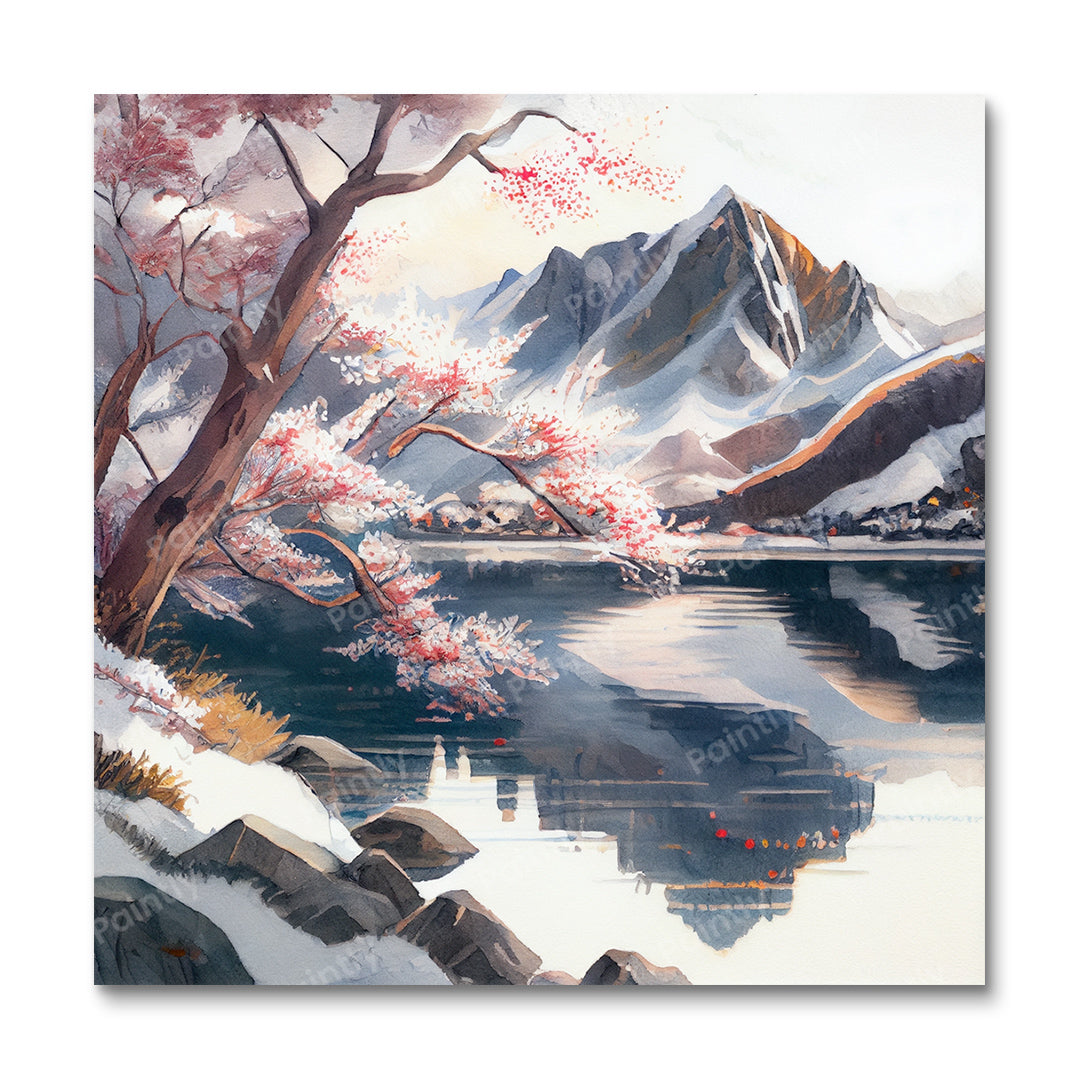 Blossom by the Lake IV (Diamond Painting)