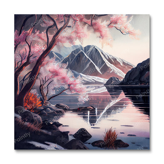 Blossom by the Lake III (Wall Art)