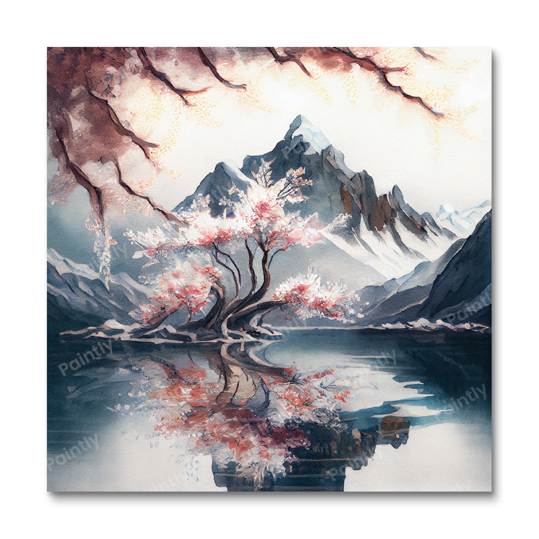 Blossom by the Lake V (Diamond Painting)