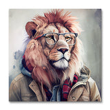 Hipster Löwe I (Wandkunst)