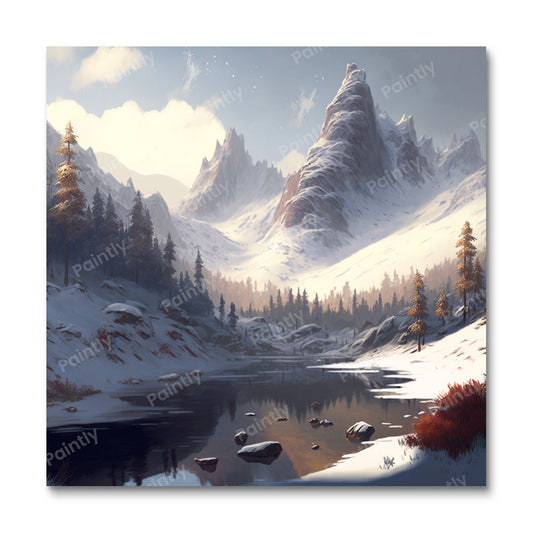 Tranquil Iced Landscape (Diamond Painting)