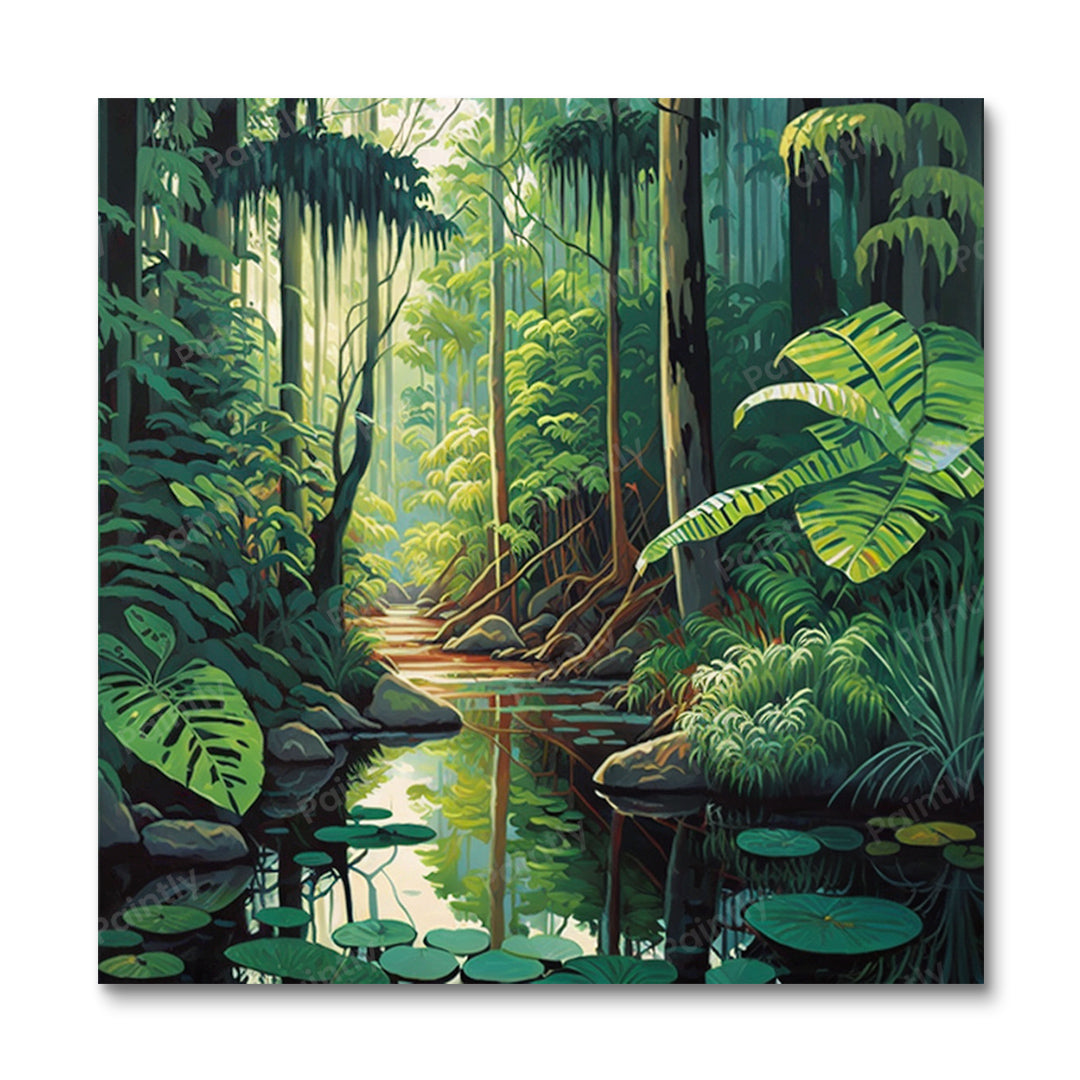 The Daintree Rainforest Australia I (Diamond Painting)