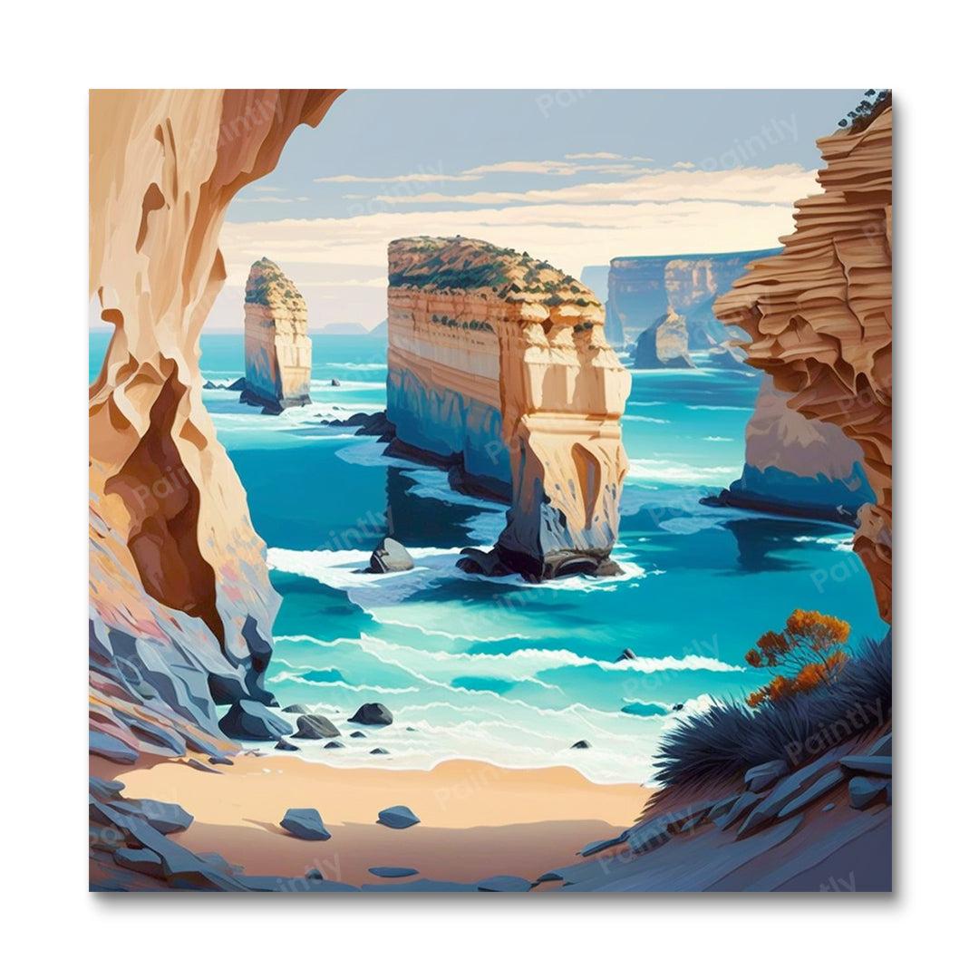 The Twelve Apostles Australia I (Paint by Numbers)