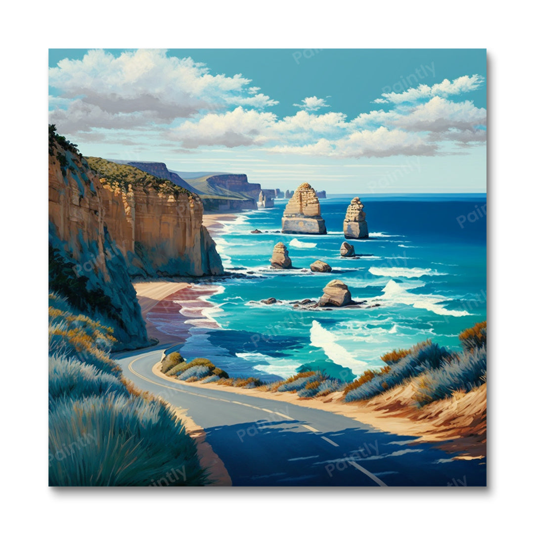The Great Ocean Road Australia (Paint by Numbers)