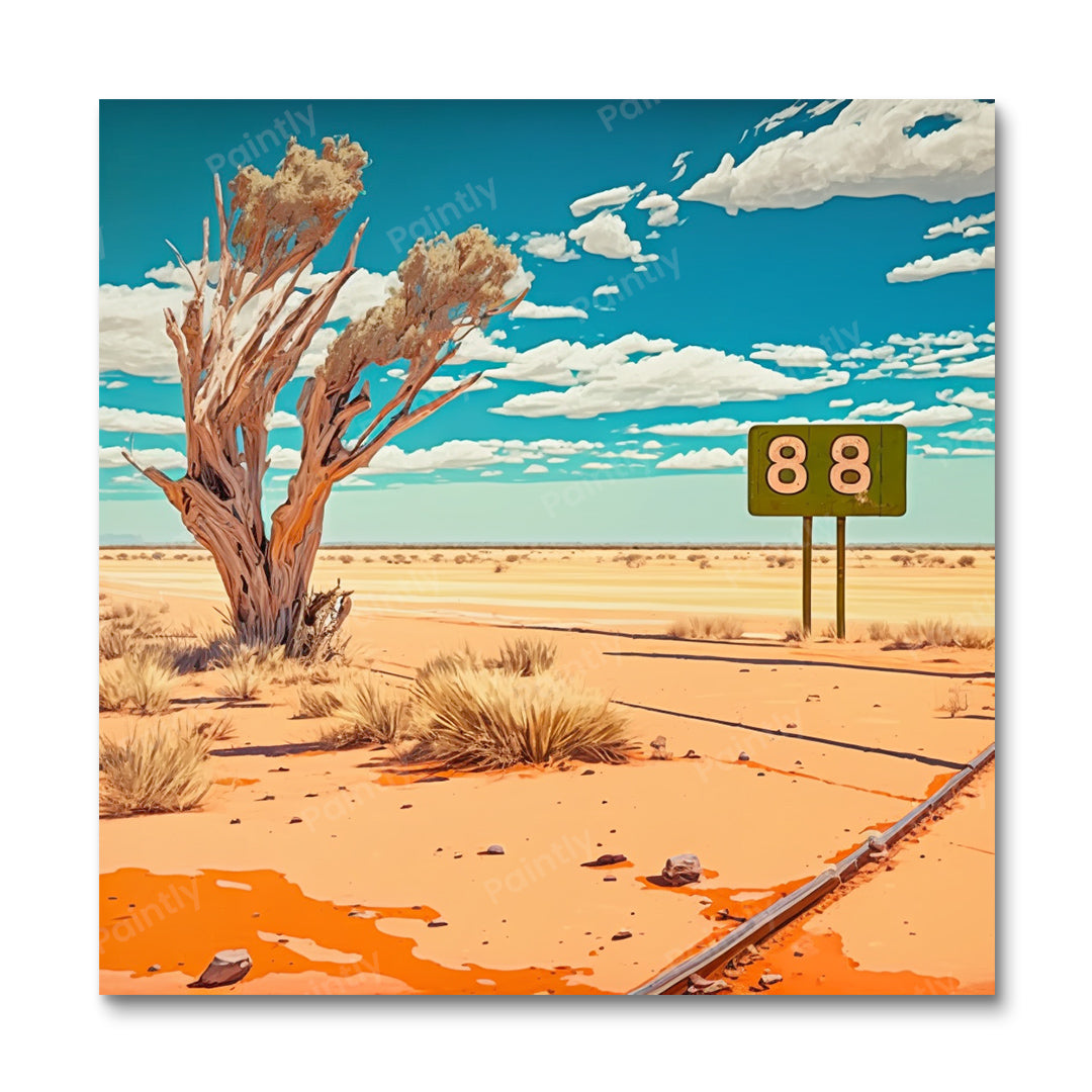 Die Nullarbor Plain Australia II (Diamantmalerei)