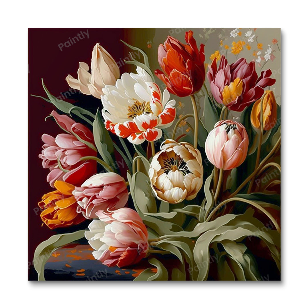 Tulipaner I (diamantmaleri)