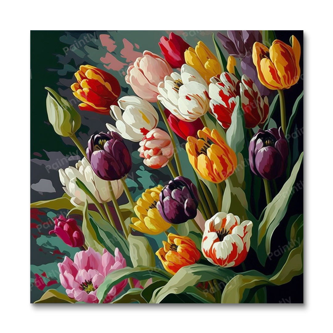 Tulips III (Paint by Numbers)