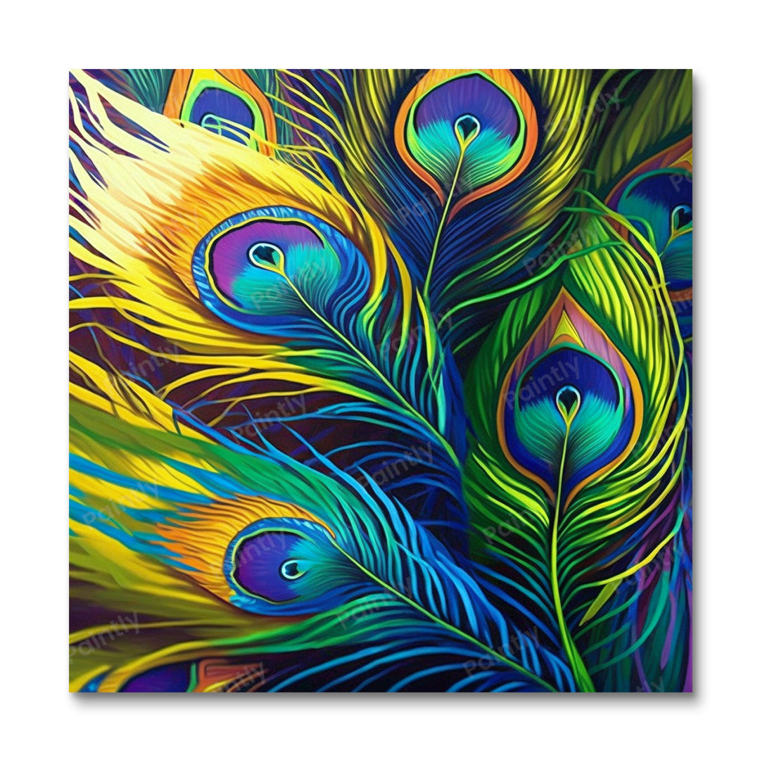 Peacock Feathers II (Diamond Painting)