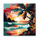 Tropical Sunset Beach (Wall Art)