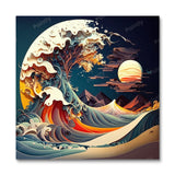 Wave in the Moonlight (Paint by Numbers)
