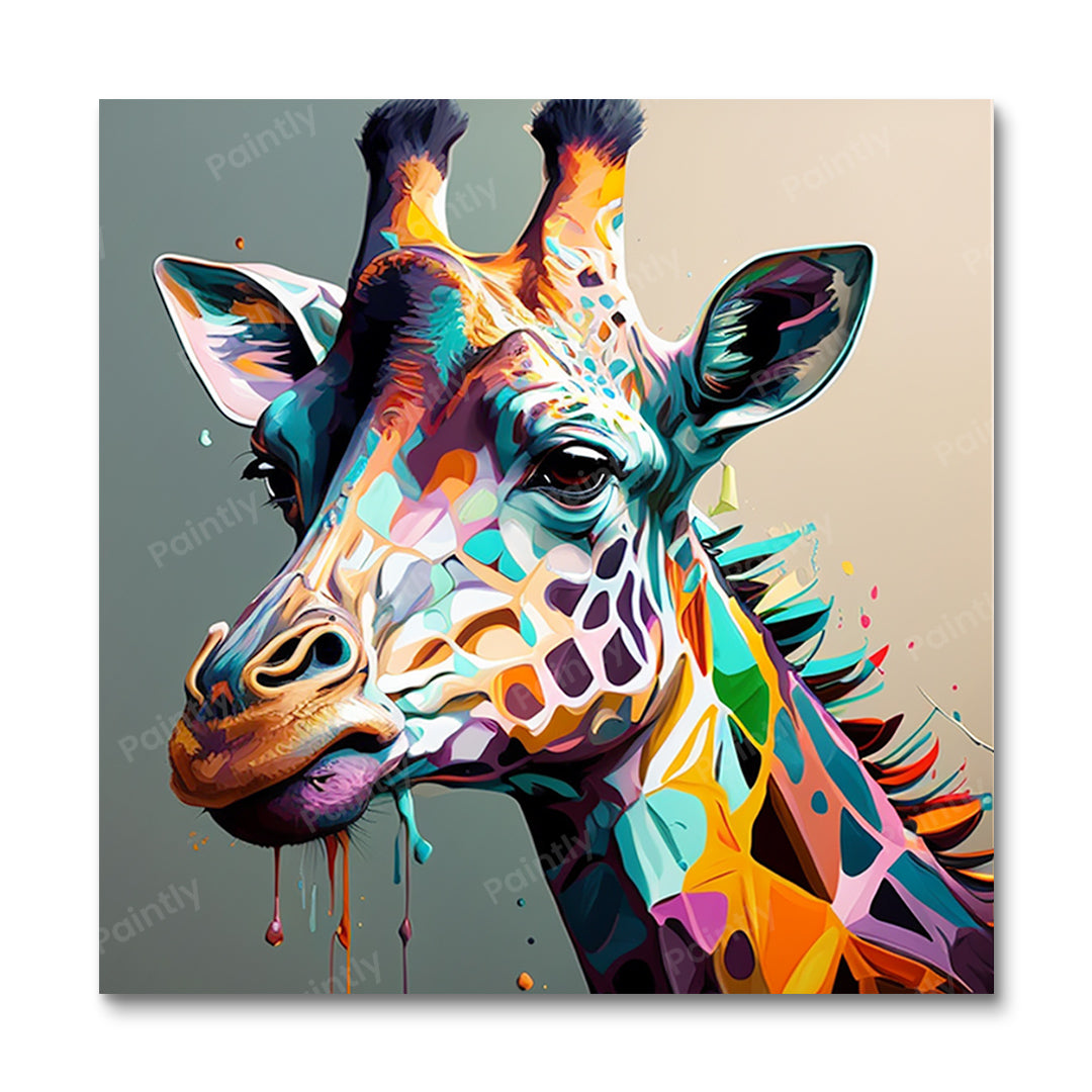 Abstrakt Giraffe II (Paint by Numbers)