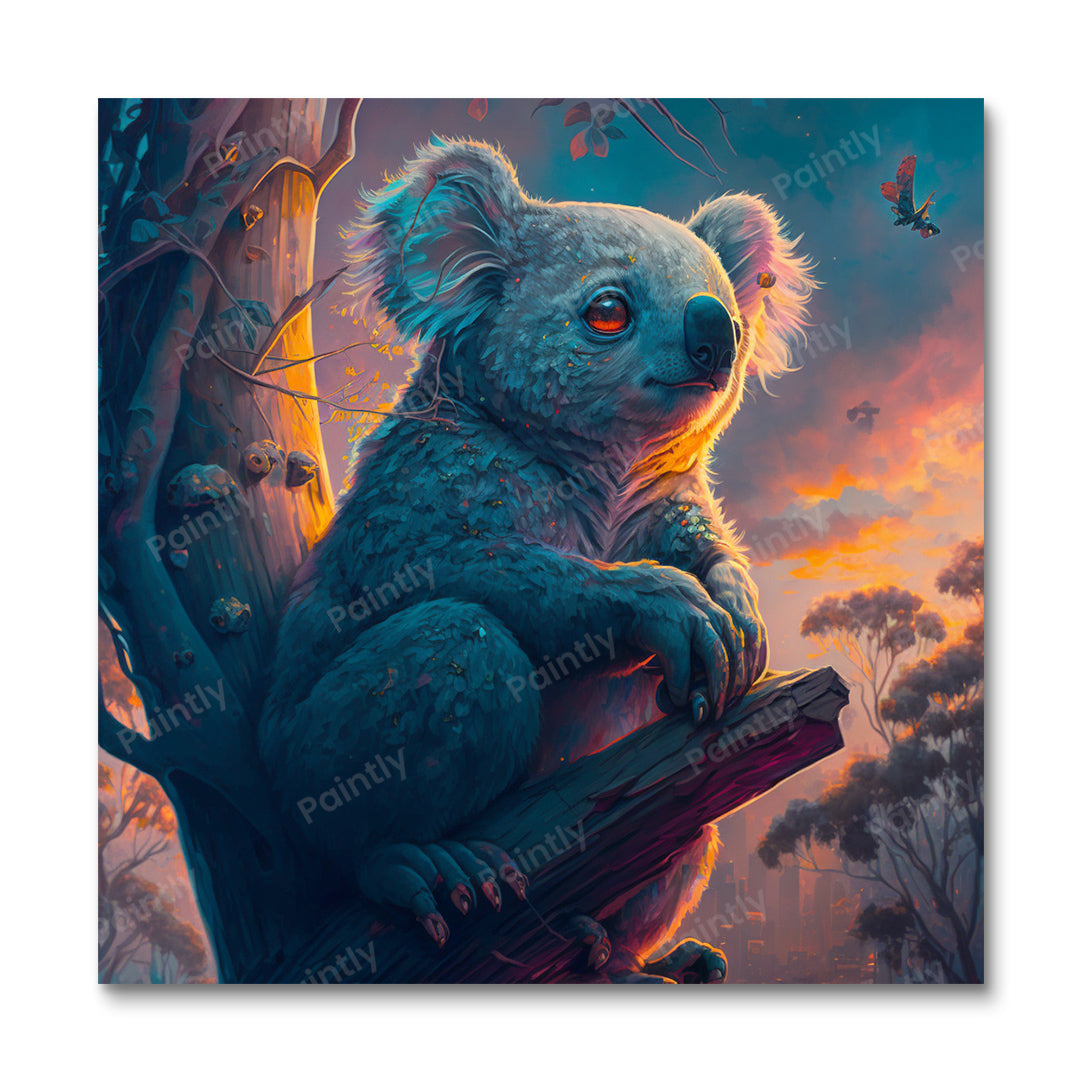 Majestic Koala I (diamantmaleri)