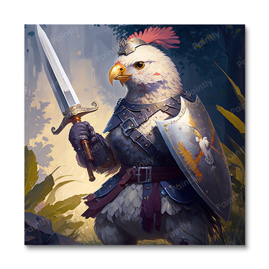 Rooster into Battle (Paint by Numbers)