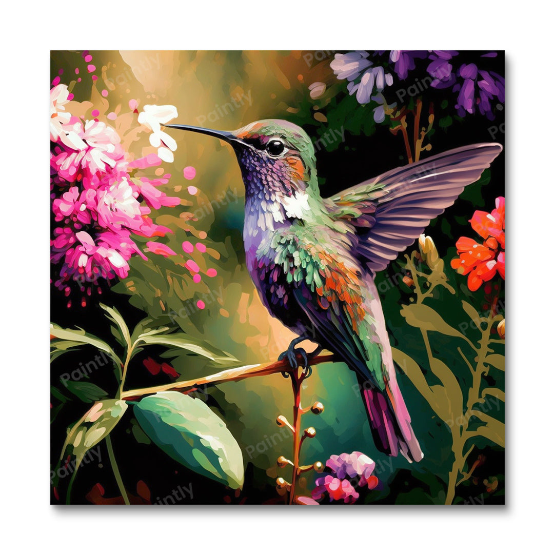 Hummingbird I (diamantmaleri)