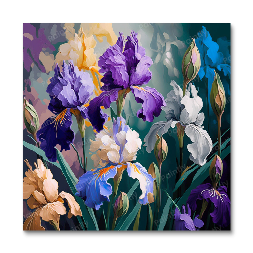 Irises I (Diamond Painting)