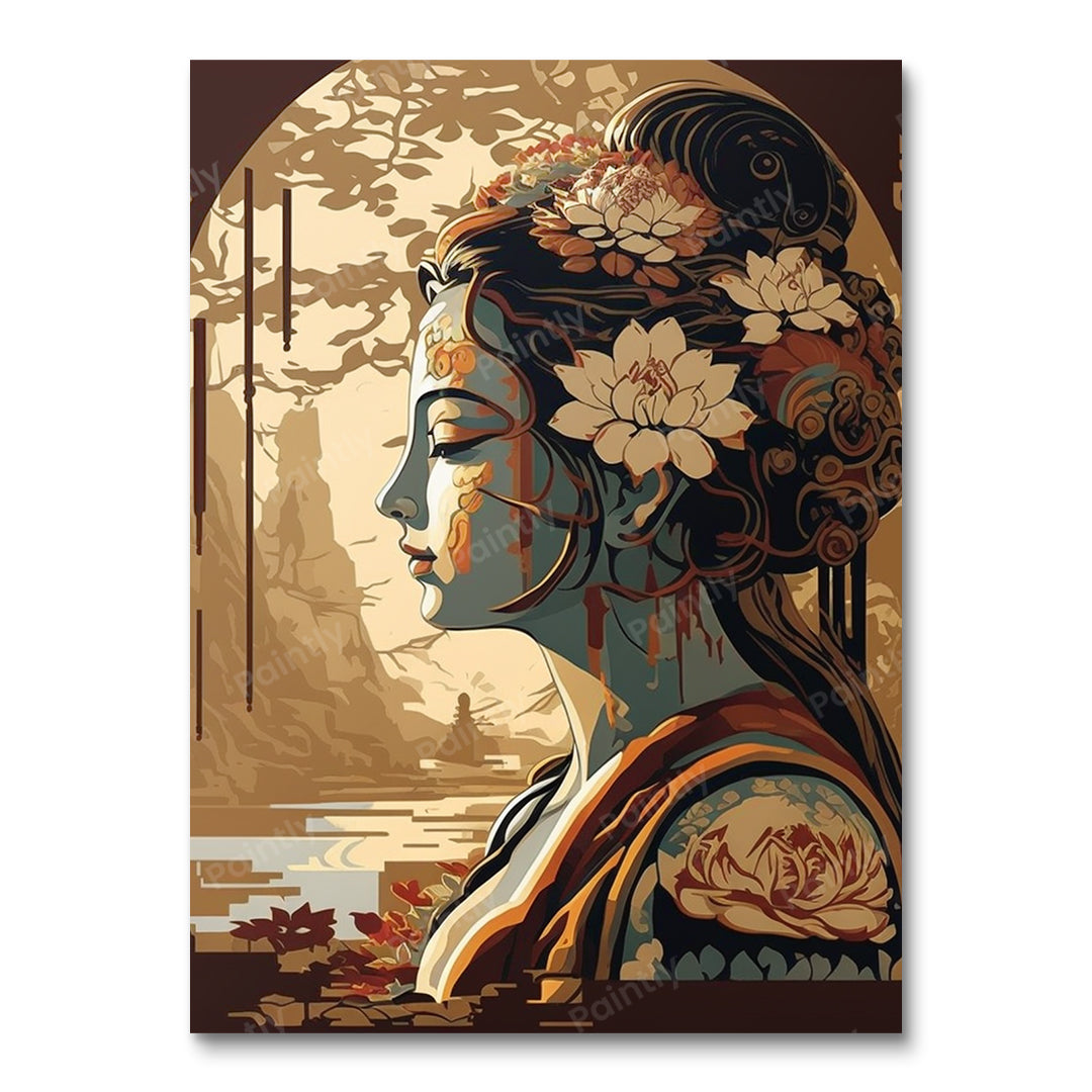 Nouveau Anuradhapura Girl (Wall Art)