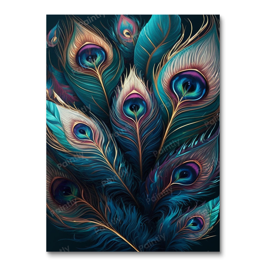BOGO Peacock Feathers VI (60x80cm)
