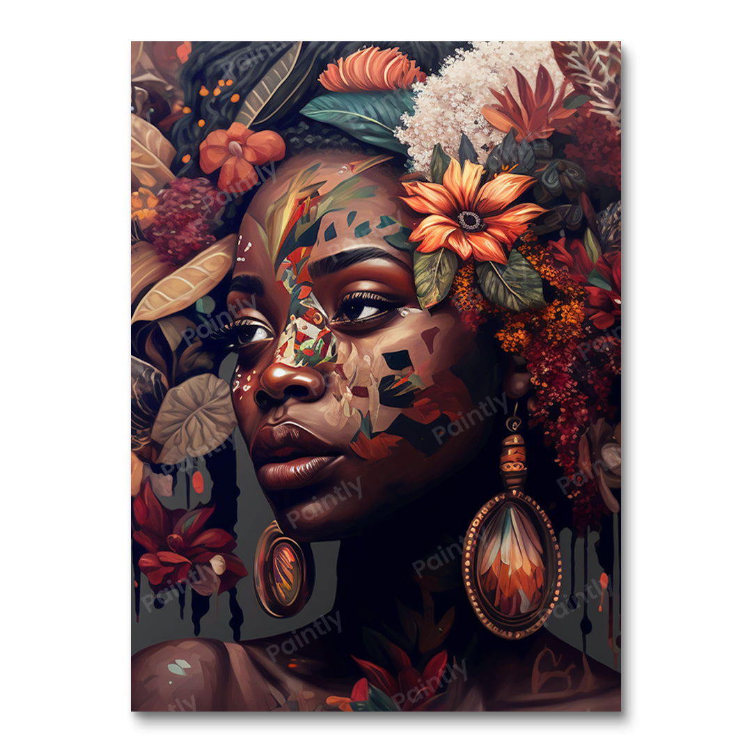 Melanin Queen VIII (Paint by Numbers)