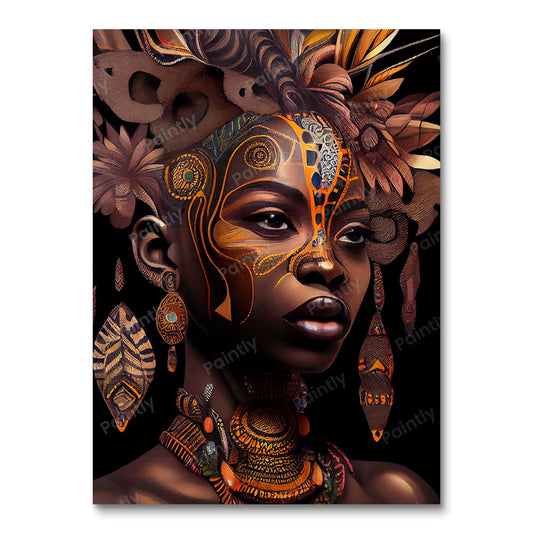 Melanin Queen IX (diamantmaleri)