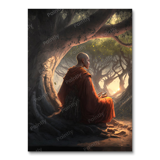 Unwavering Focus Monk II (Diamond Painting)