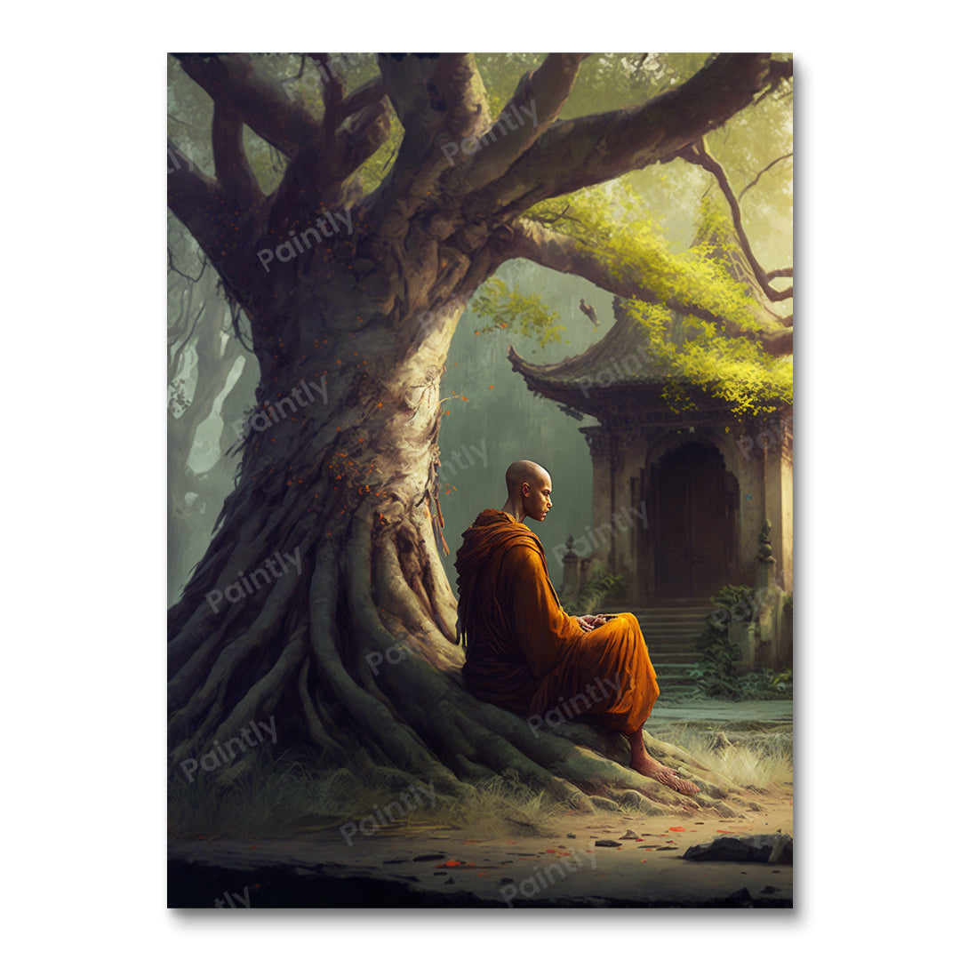 Unwavering Focus Monk III (Diamond Painting)