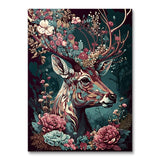 Floral Deer II (Wall Art)