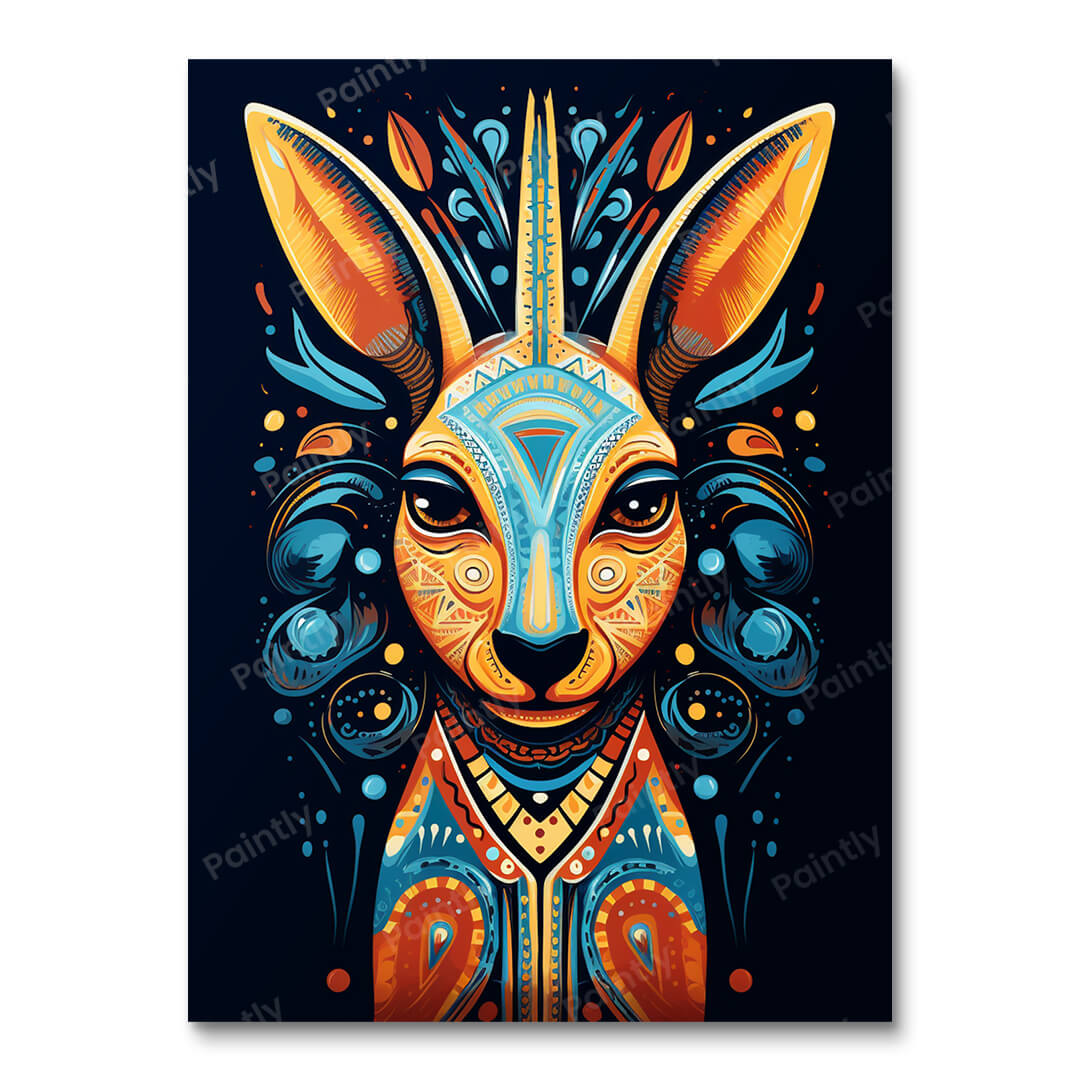 Kangaroo Kaleidoscope (Diamond Painting)