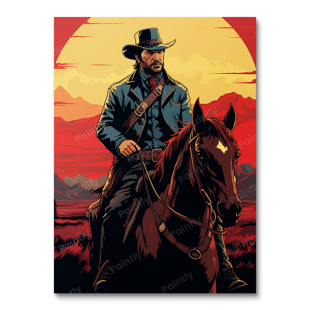 Red Dead Ride V (Diamond Painting)