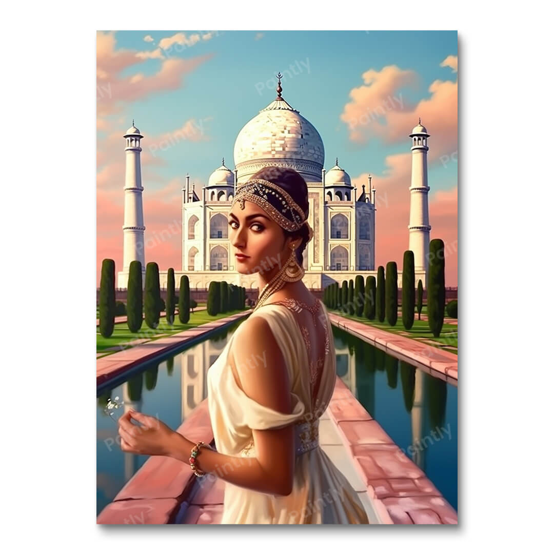 Taj Mahal's Embrace (Wall Art)