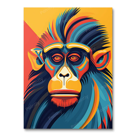 Whimsical Baboon Gaze (Wall Art)