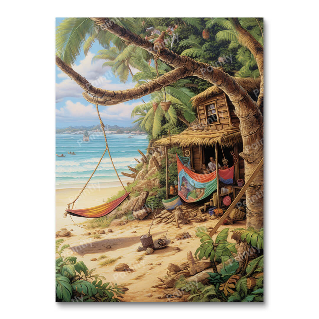 Beachside Rest House (Diamond Painting)