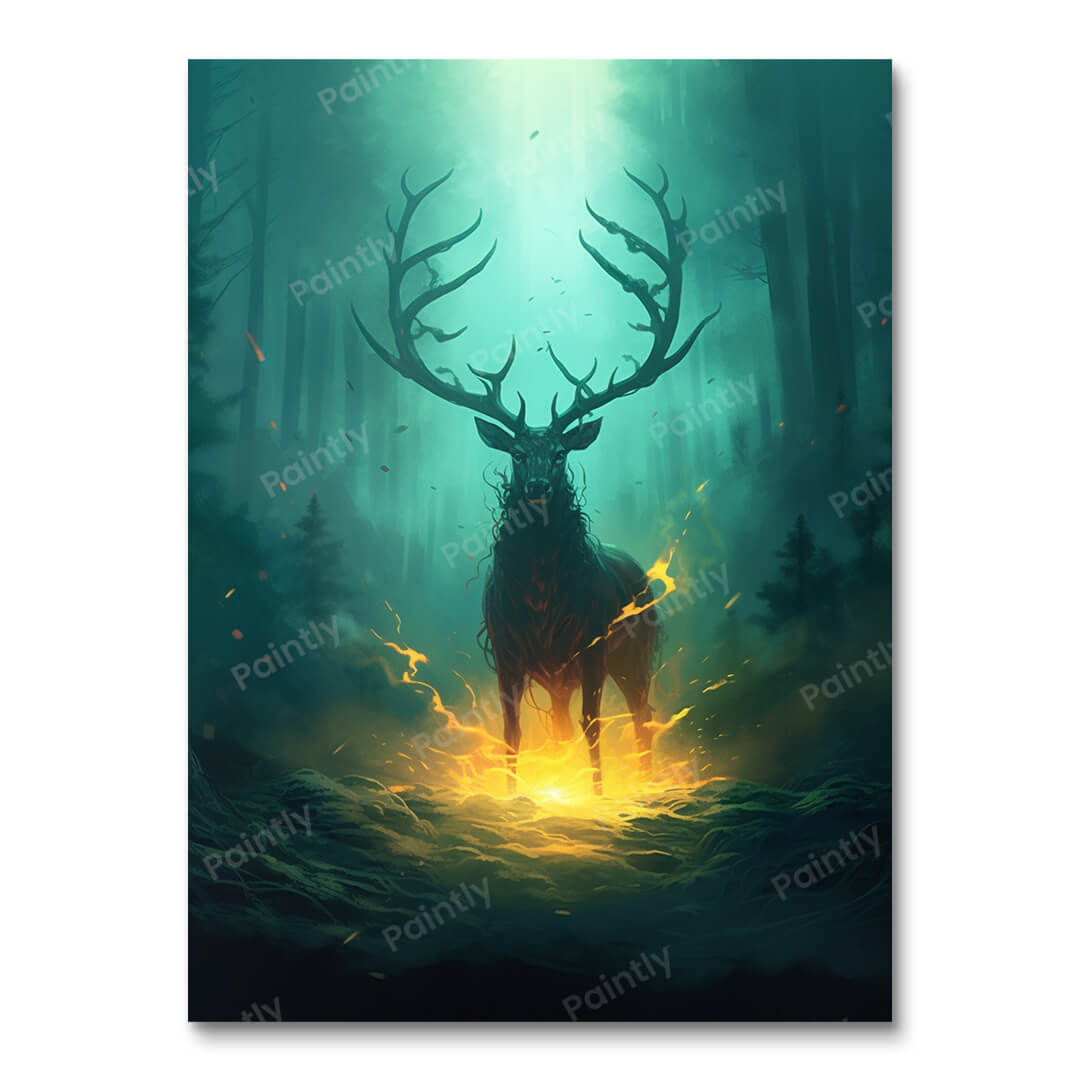 Deer Deity (diamantmaleri)