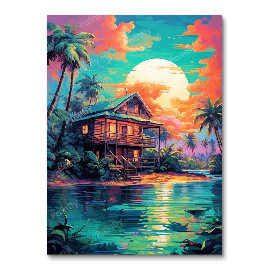 Cabin by the River (Wall Art)