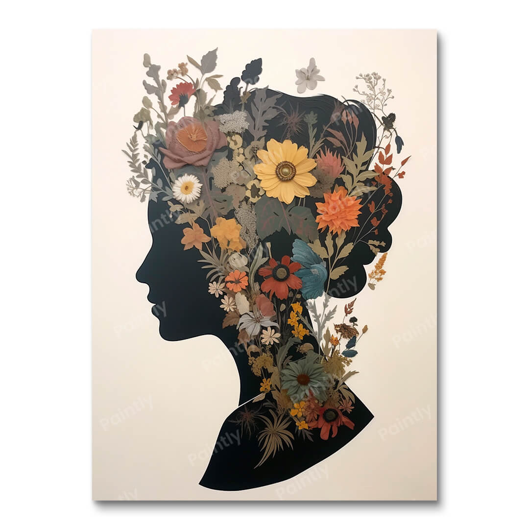 Petalled Profile (Diamond Painting)