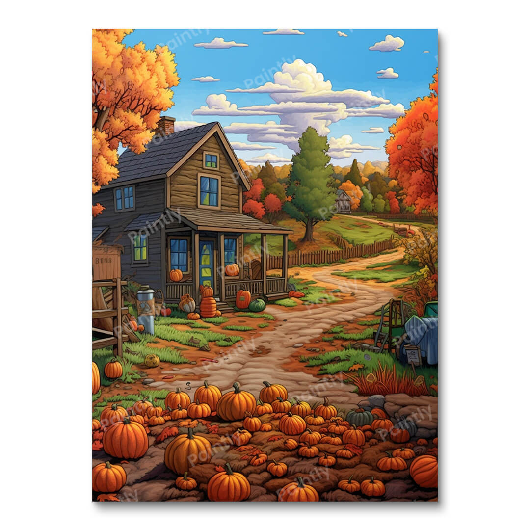 Pumpkin Paradise (Diamond Painting)