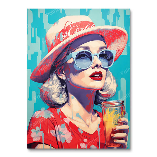 Pop Art Girl in Shades IV (Wall Art)