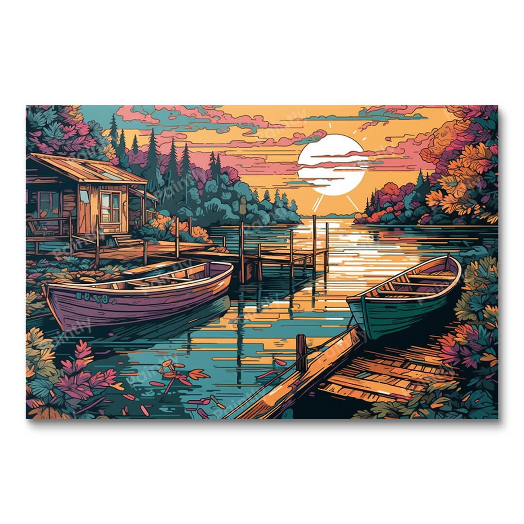 Mural of Dusk (Diamond Painting)