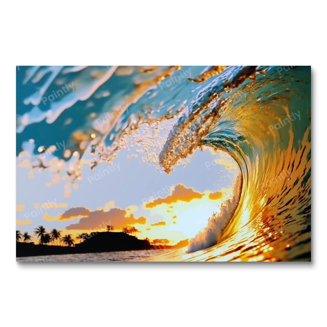 Sunlit Wave (Diamond Painting)