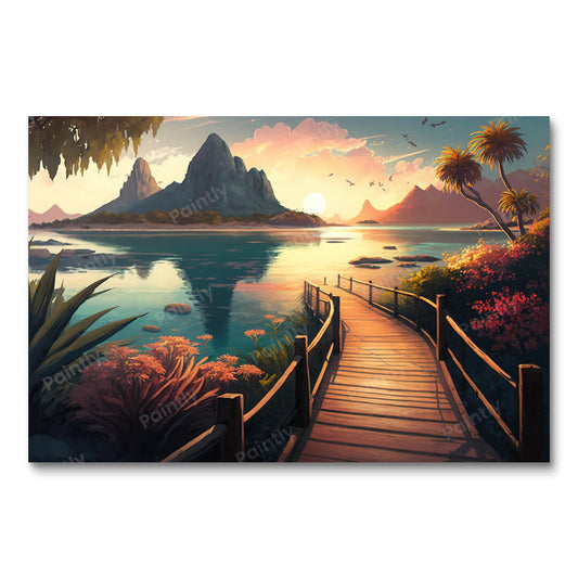 Tropical Twilight (Diamond Painting)