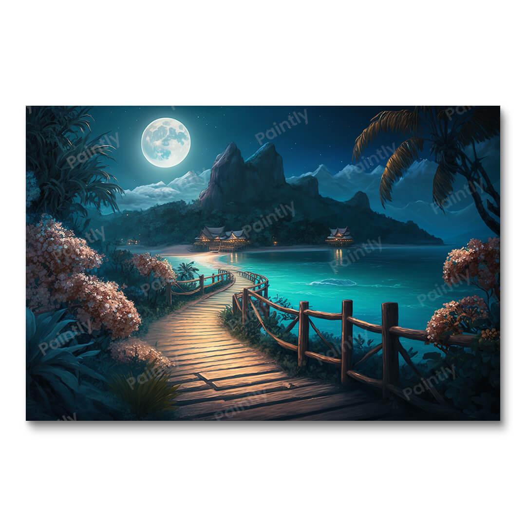 Moonlit Paradise (Diamond Painting)